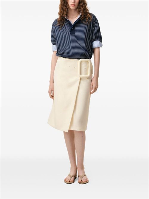 Skirt with belt AMI PARIS | FSK451WV0195136